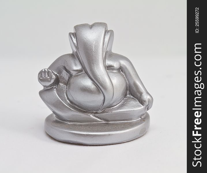 Silver Ganesha God Miniature