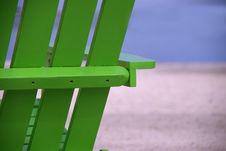 Green Beach Chair Close Up Royalty Free Stock Photo Green Beach Chair Close Up Royalty Free Stock Photo