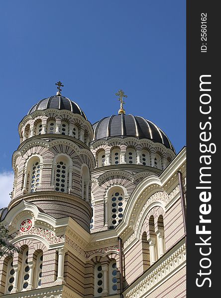 Cathedral of the Russian ortodox church (Riga, Latvia)