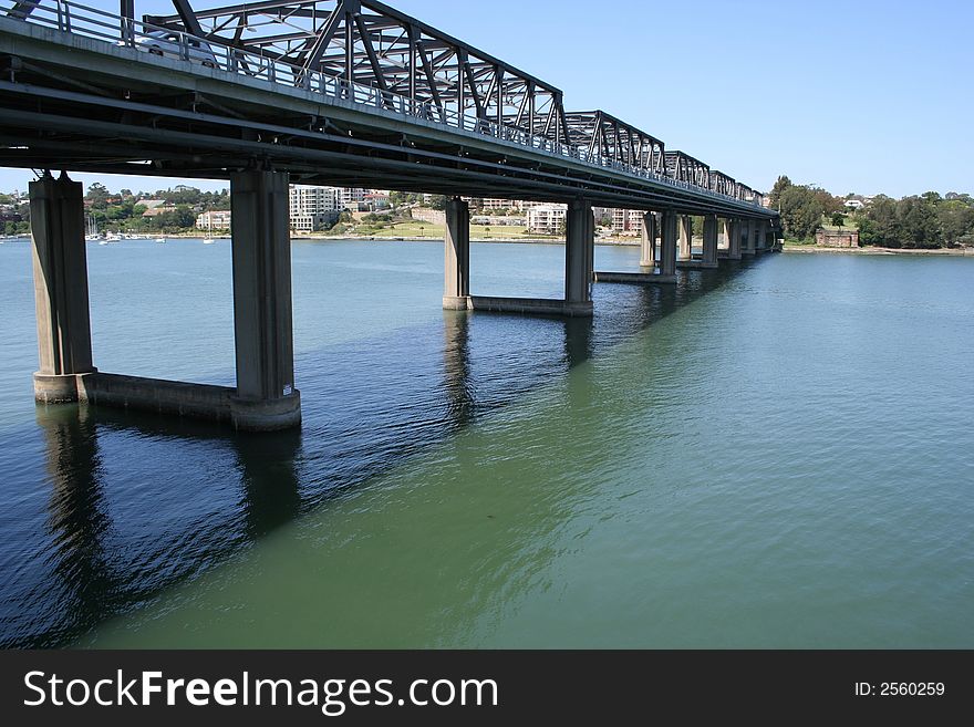 Iron Cove Bridge across Parramatta River, Sydney, Australia