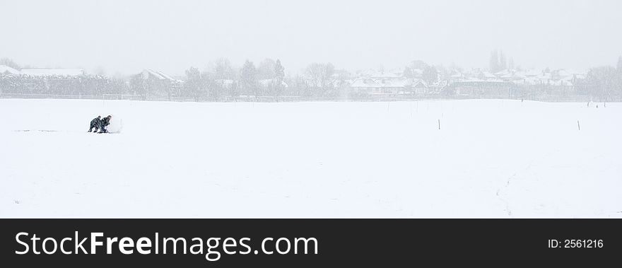 Kids in the snow