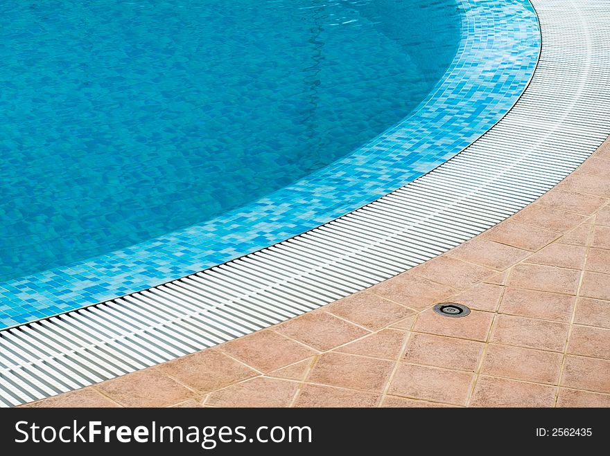 A luxury pool in the italian coastline