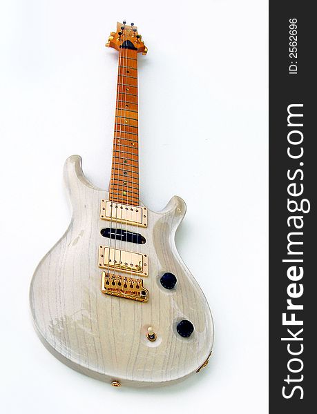 Close-up, with clipping path, of electric guitar. Another true classic, vintage with nice detail. Close-up, with clipping path, of electric guitar. Another true classic, vintage with nice detail.