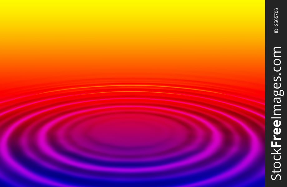 Water ripples in gradation background