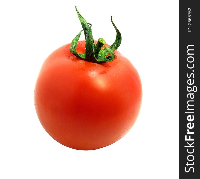 Fresh tomato isolated with clipping path included. Fresh tomato isolated with clipping path included