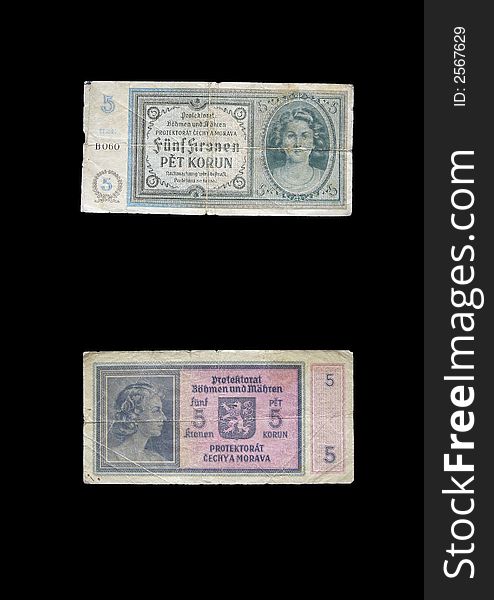 This money was used in Protektorat Bï¿½hmen und Mï¿½hren. This money was used in Protektorat Bï¿½hmen und Mï¿½hren