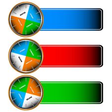 Three Forms With Icons Of Seasons Royalty Free Stock Image Three Forms With Icons Of Seasons Royalty Free Stock Image