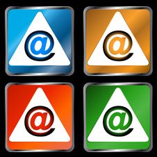 Four Signs Email Royalty Free Stock Images
