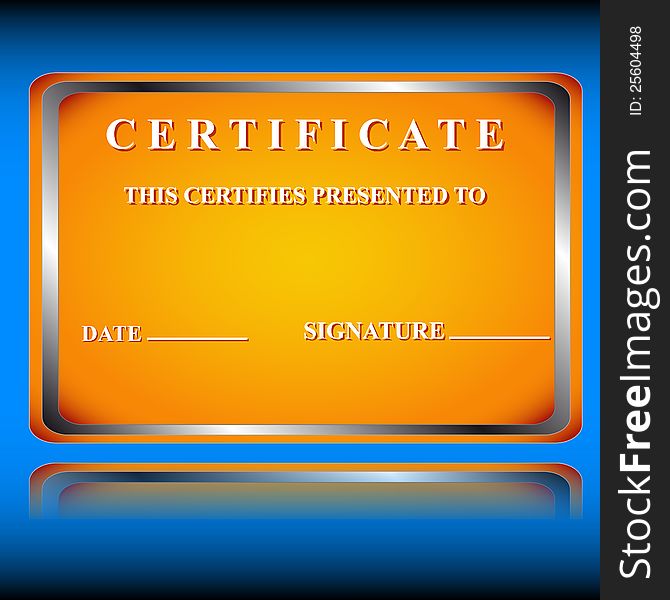 The certificate