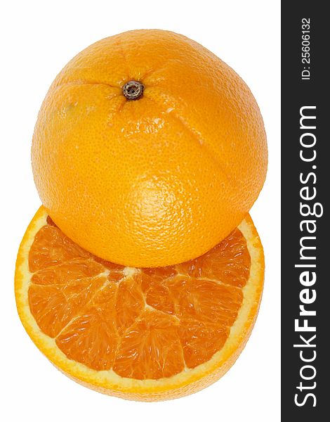 Half cut orange