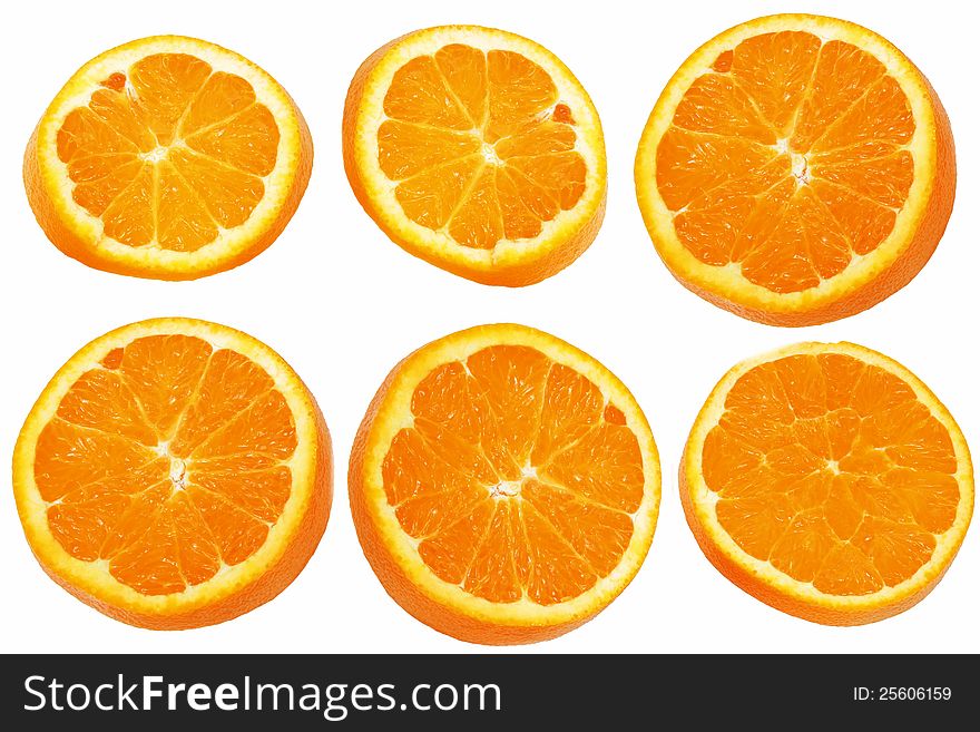 Orange Slice isolated on white