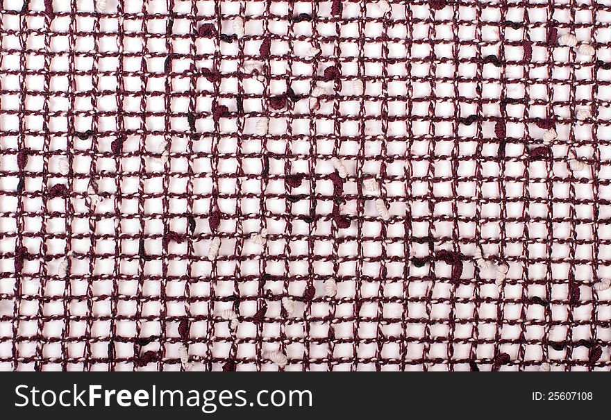 Plaid fabric on a white background