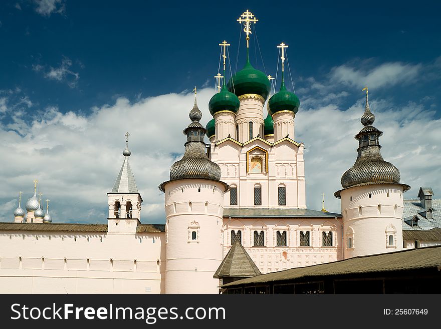 Kremlin Of Ancient Town Of Rostov The Great