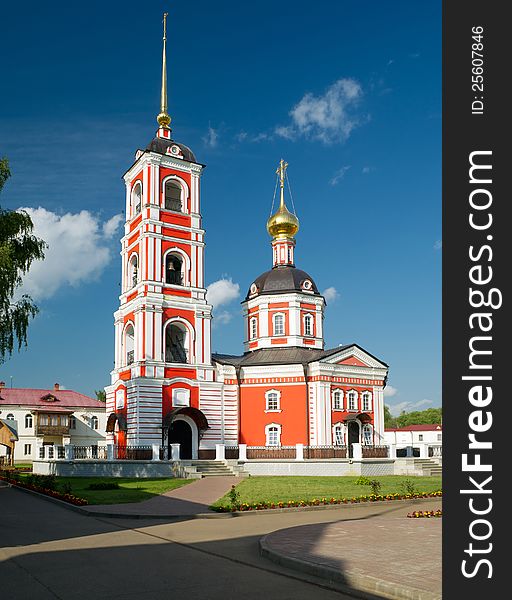Trinity Cathedral in Trinity-Sergius Varnitsky Monastery in ancient town of Rostov the Great, Russia. Trinity Cathedral in Trinity-Sergius Varnitsky Monastery in ancient town of Rostov the Great, Russia