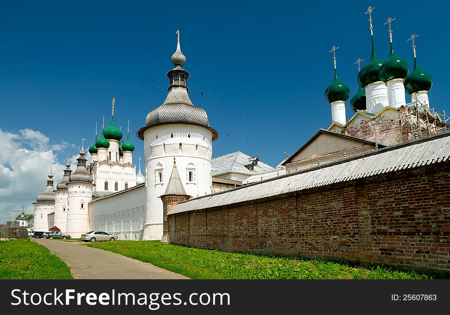 Kremlin Of Ancient Town Of Rostov The Great