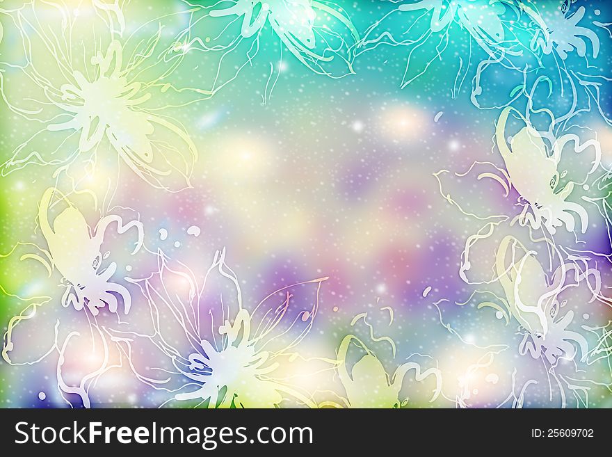 Art abstract design floral background. Art abstract design floral background