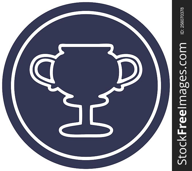 Trophy Cup Circular Icon
