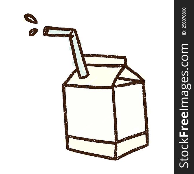 Milk Carton Chalk Drawing