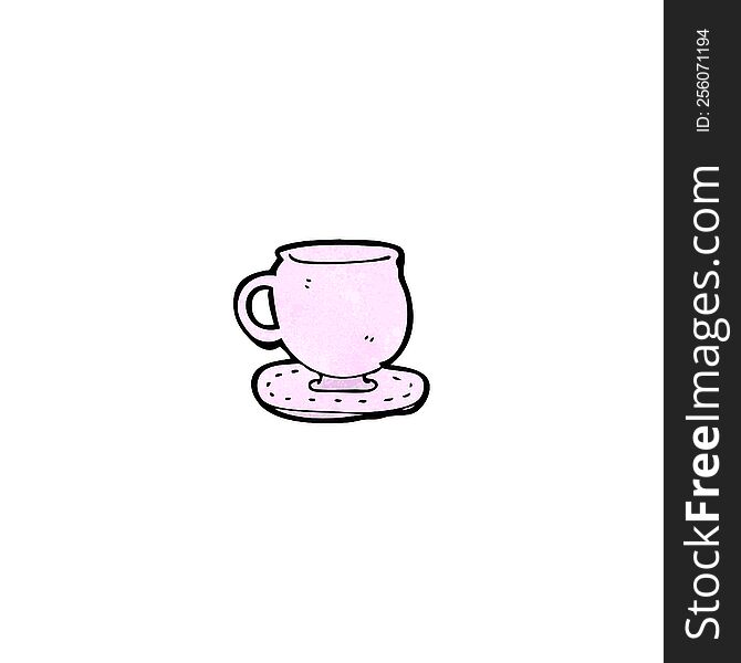 cartoon pink cup