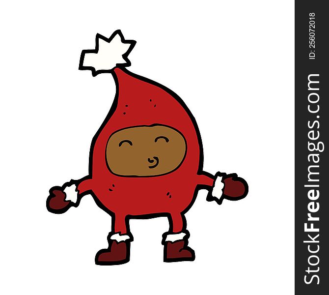 Cartoon Funny Christmas Character