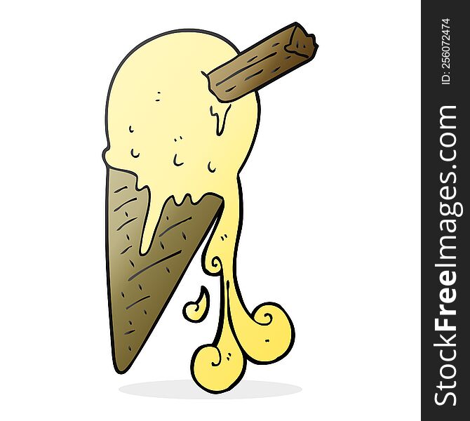 cartoon ice cream cone