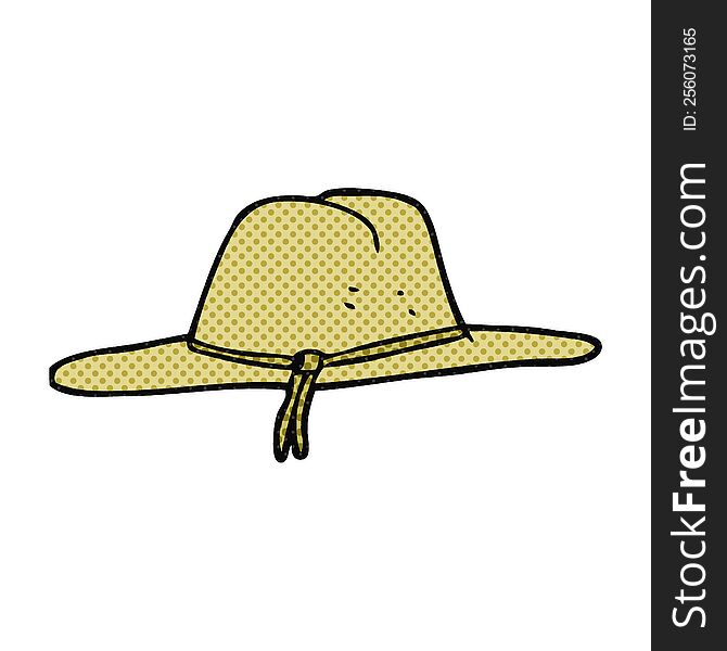 freehand drawn cartoon hat