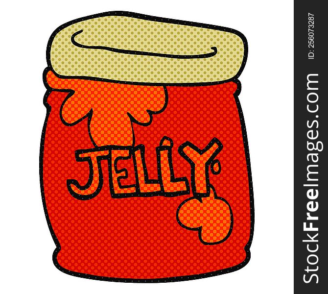 Cartoon Jar Of Jelly