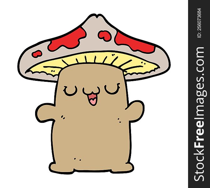cartoon mushroom creature