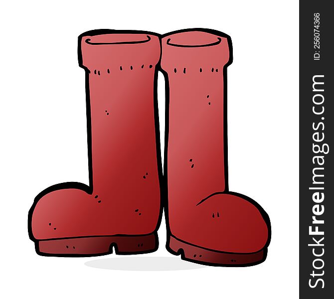 cartoon rubber boots