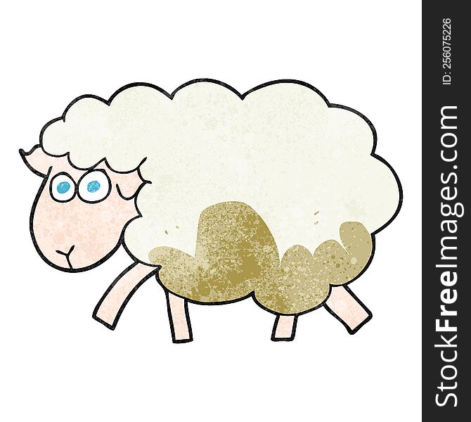 Textured Cartoon Muddy Sheep