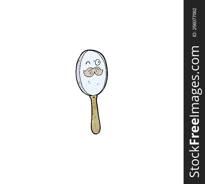 cartoon magnifying glass