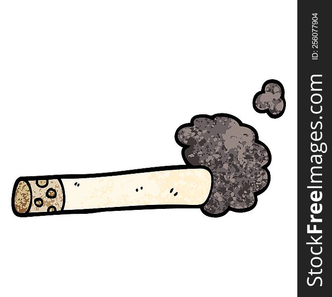grunge textured illustration cartoon cigarette