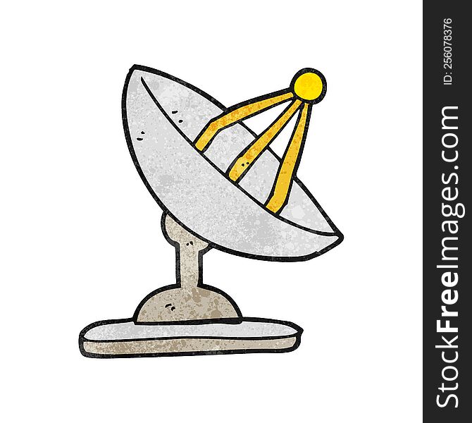 textured cartoon satellite dish