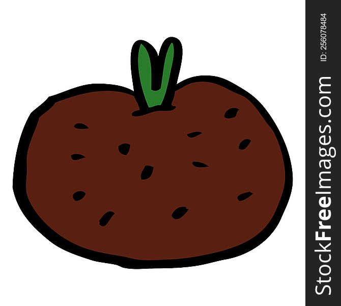 cartoon doodle tomato