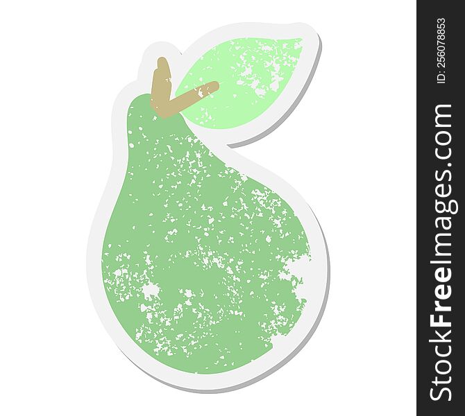 good looking pear grunge sticker