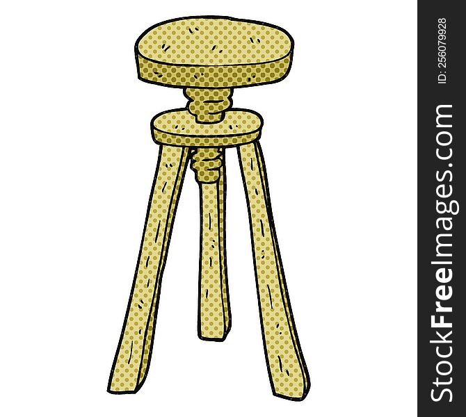 cartoon artist stool