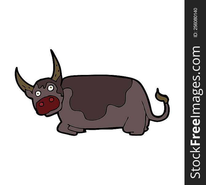 cartoon bull