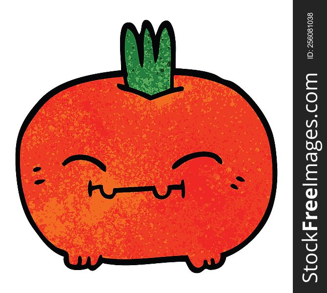 Cartoon Doodle Happy Root Vegetable