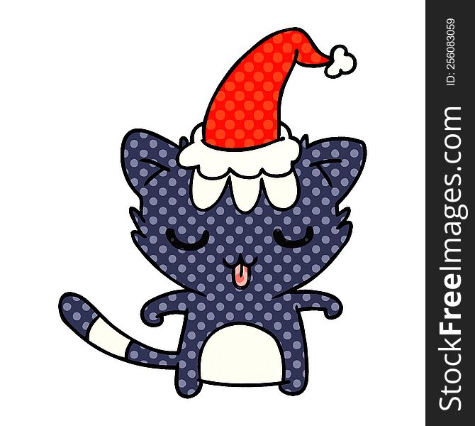 Christmas Cartoon Of Kawaii Cat