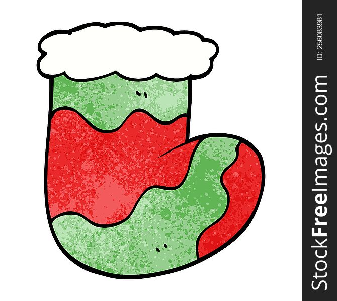 cartoon doodle christmas stockings