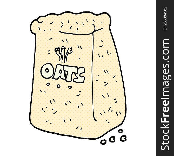 freehand drawn cartoon oats