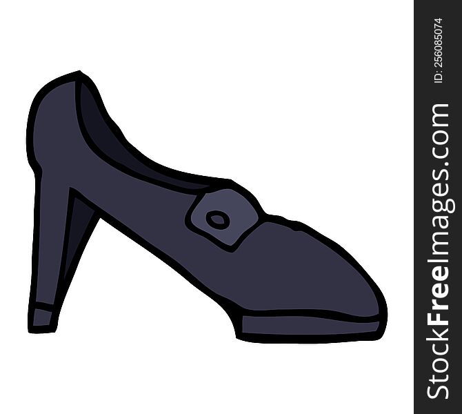 cartoon doodle shoe