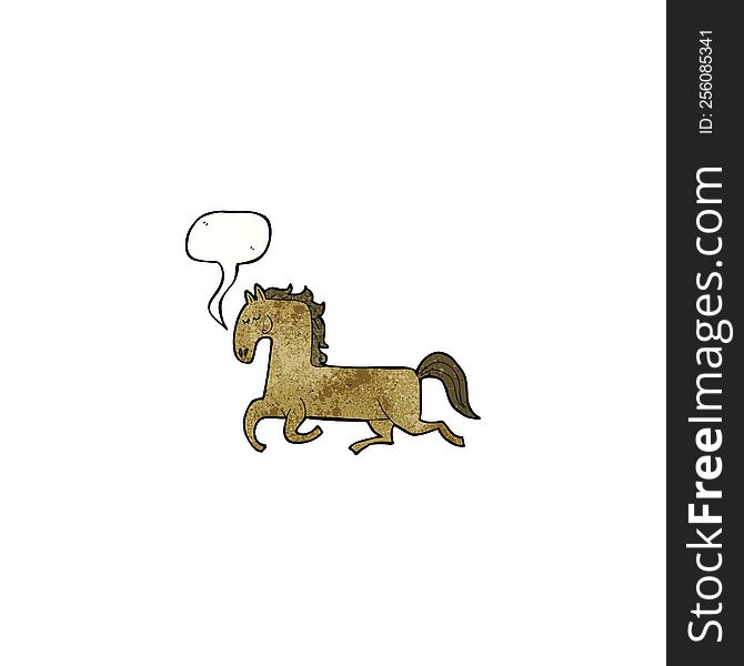 cartoon prancing horse