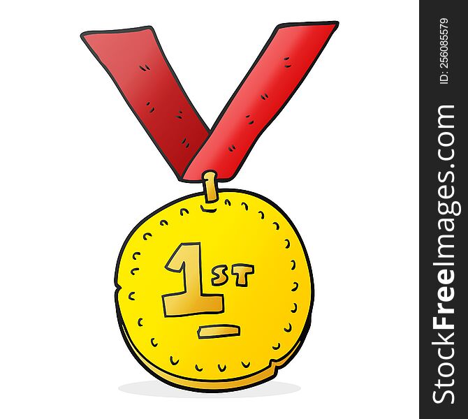 Cartoon First Place Medal