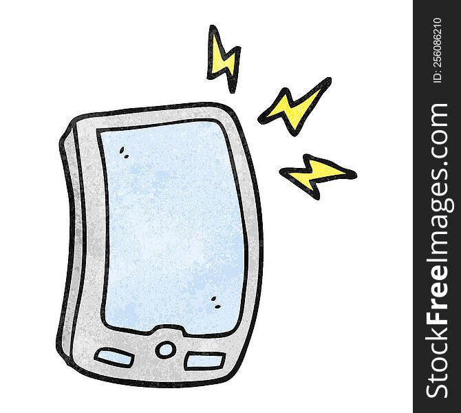 Textured Cartoon Mobile Phone