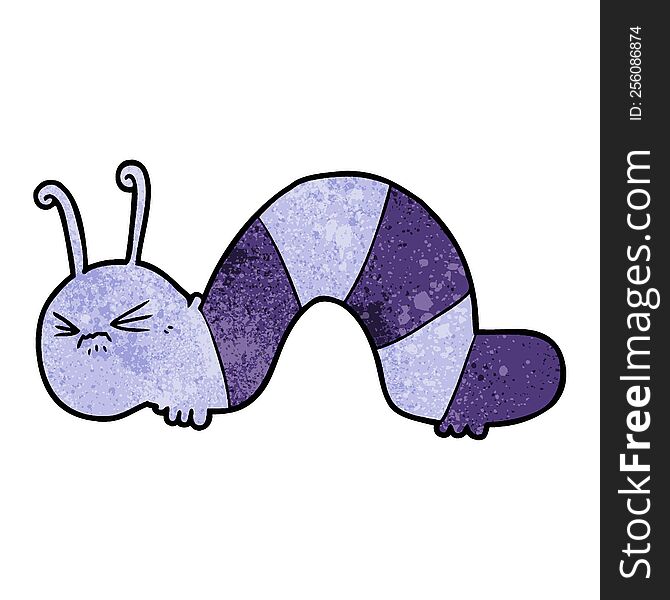 cartoon angry caterpillar. cartoon angry caterpillar