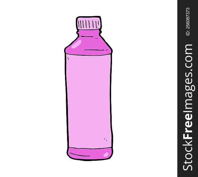 cartoon pink bottle