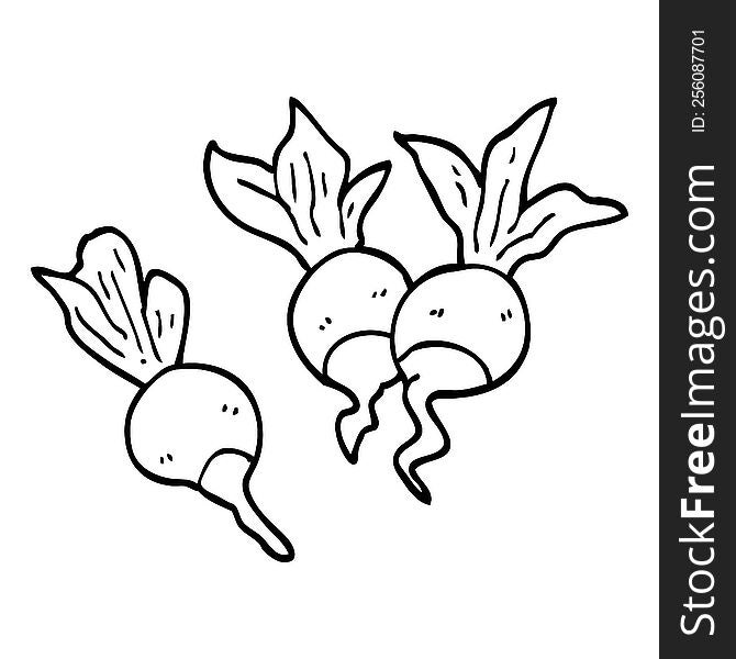line drawing cartoon beetroot plants