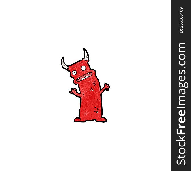 cartoon little devil