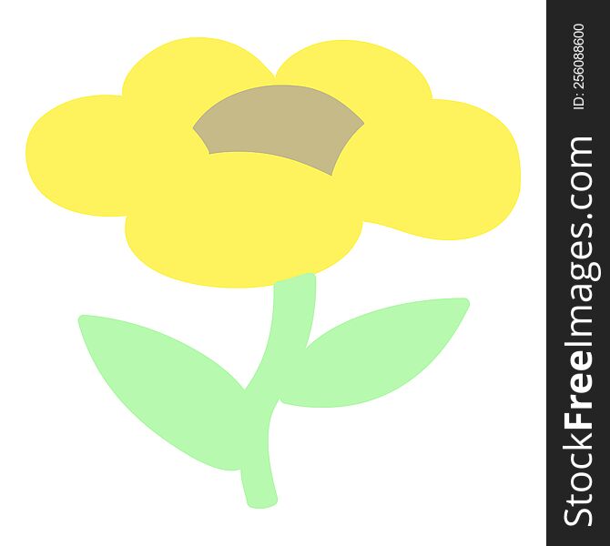 Cartoon Flower Growing